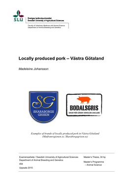 Locally Produced Pork – Västra Götaland