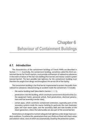 Chapter 6 Behaviour of Containment Buildings