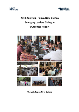 2019 Australia–Papua New Guinea Emerging Leaders Dialogue Outcomes Report