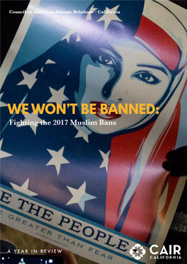 We Won't Be Banned
