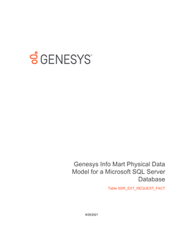 Genesys Info Mart Physical Data Model for a Microsoft SQL Server Database