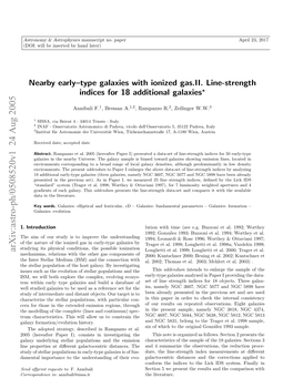 Nearby Early-Type Galaxies with Ionized Gas. II. Line-Strength Indices