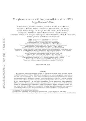 New Physics Searches with Heavy-Ion Collisions at the CERN Large Hadron Collider