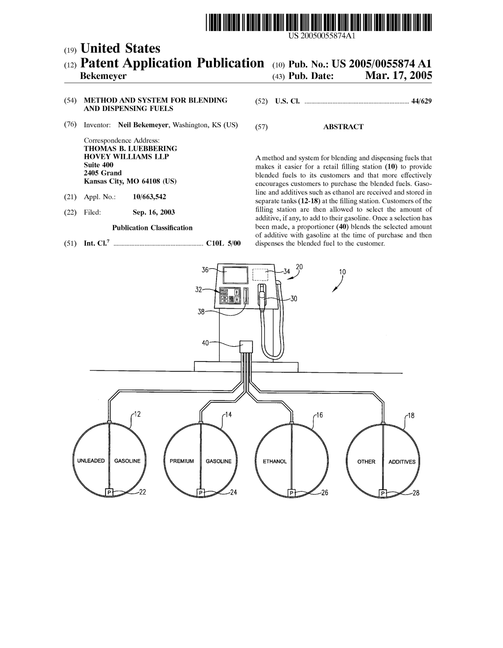 (12) Patent Application Publication (10) Pub. No.: US 2005/0055874A1 Bekemeyer (43) Pub