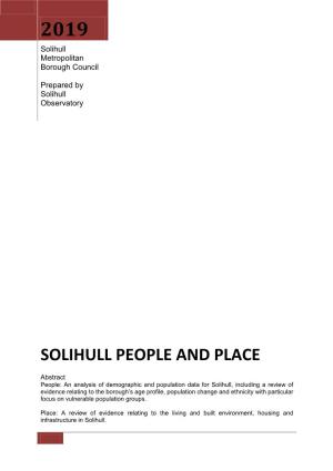 Solihull People and Place