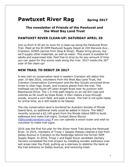 Pawtuxet River Rag Spring 2017