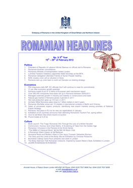 Romanian Headlines 3