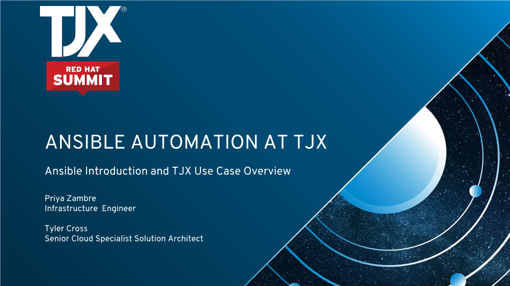 Ansible Automation at Tjx