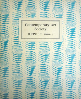 Contemporary Art Society Report 1940-41