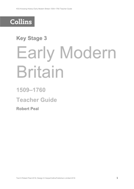 Key Stage 3 Early Modern Britain