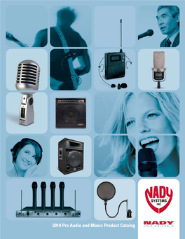 2010 Pro Audio and Music Product Catalog