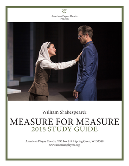 Measure for Measure 2018 Study Guide