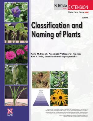 Classification and Naming of Plants