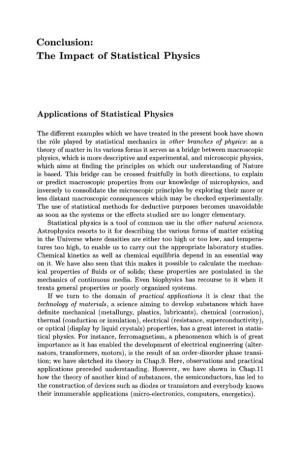 Conclusion: the Impact of Statistical Physics