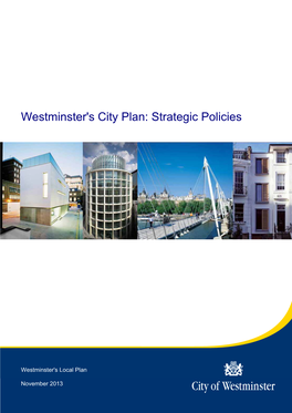 Westminster's City Plan: Strategic Policiesenovember