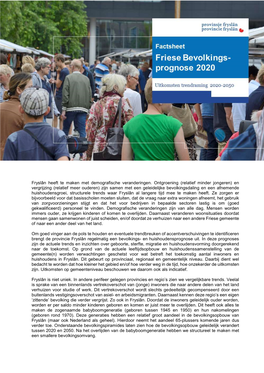 Factsheet Friese Bevolkingsprognose 2020.Pdf
