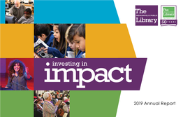 2019 Annual Report 2019 Investing in Impact