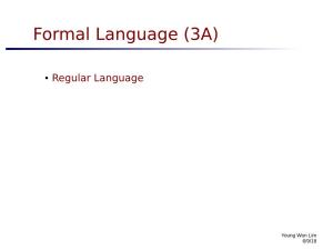 Formal Language (3A)