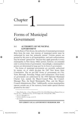 Chapter 1 Forms of Municipal Government