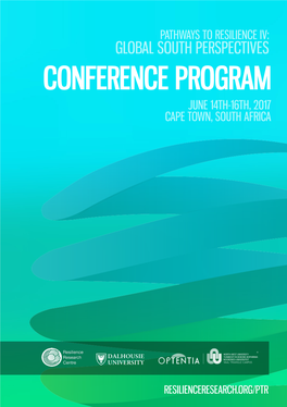 Conference Program June 14Th-16Th, 2017 Cape Town, South Africa