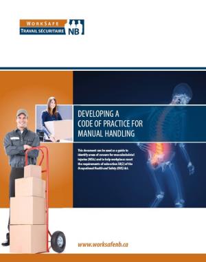 Developing a Code of Practice for Manual Handling