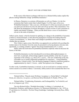 1Richard Jeffrey, "Dracula Meets Wolfman: Acceptance Vs. Partial Belief," in Marshall Swain, Ed., Induction, Acceptance, and Rational Belief (Dordrecht: D