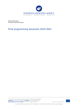 Final Programming Document 2019-2021