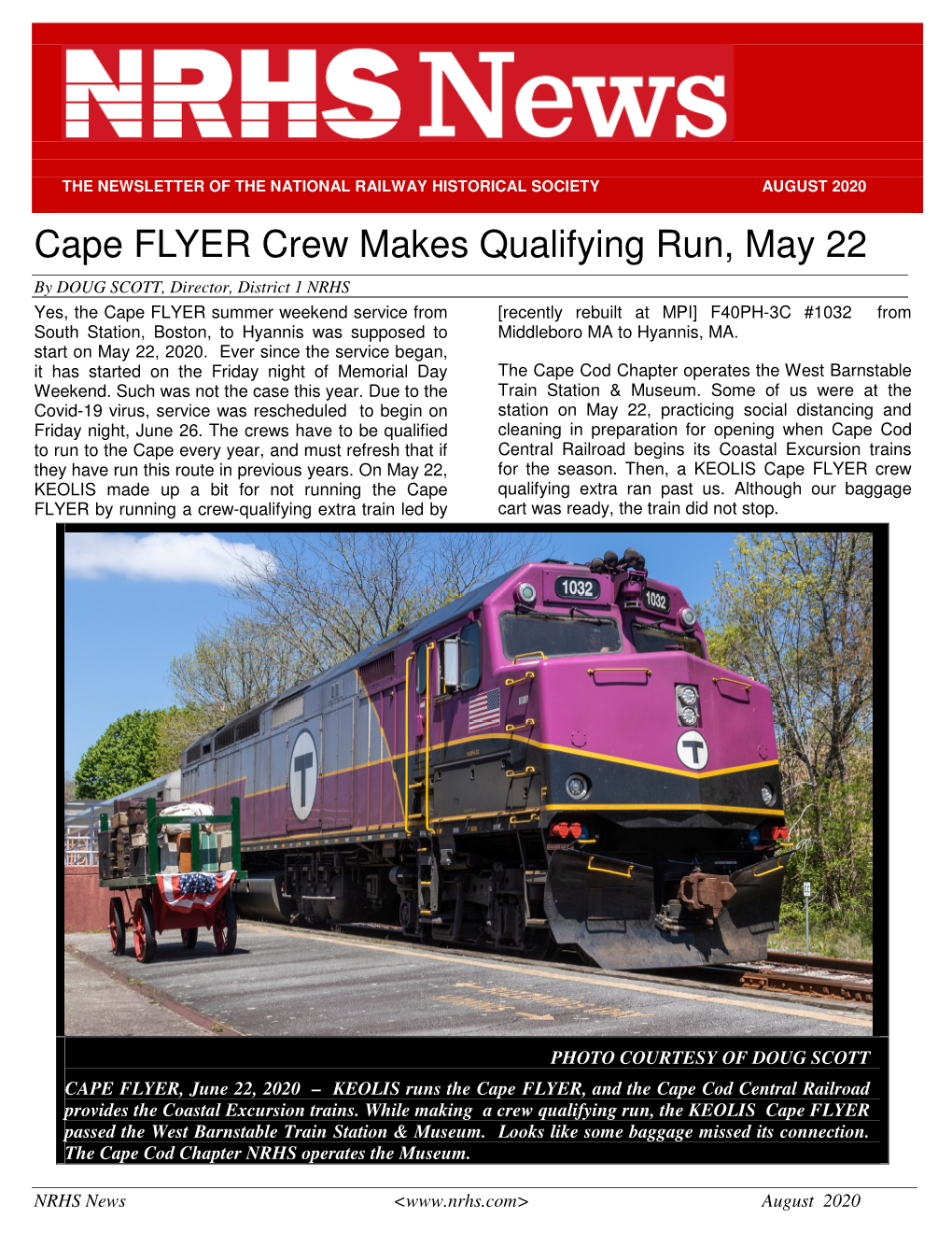 Cape FLYER Crew Makes Qualifying Run, May 22