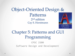 Object-Oriented Design & Patterns