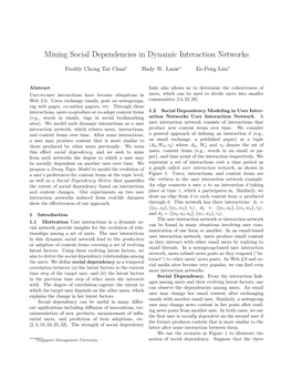 Mining Social Dependencies in Dynamic Interaction Networks