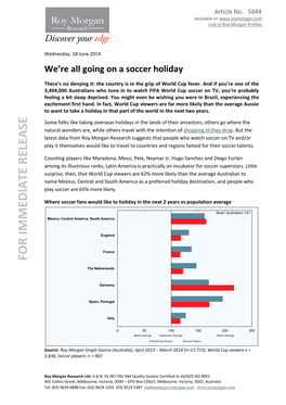 We're All Going on a Soccer Holiday