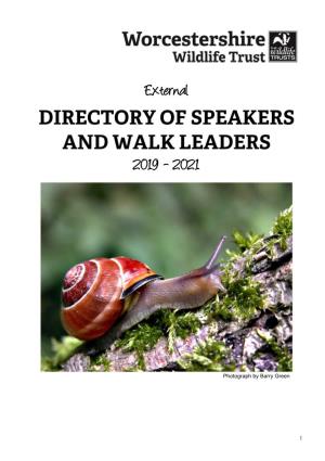 Speakers' Directory