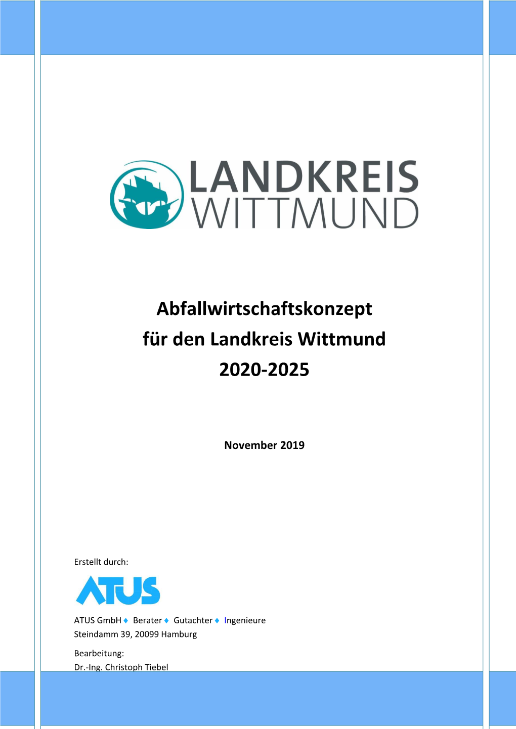 Abfallwirtschaftskonzept Für Den Landkreis Wittmund 2020-2025