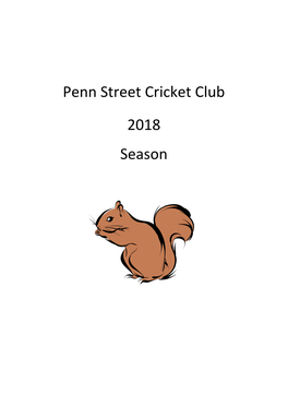 Penn Street Cricket Club 2018 Season