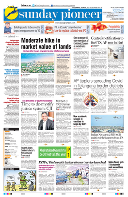 HYDERABAD, SUNDAY, JULY 18, 2021; PAGES 10+16 `5 RNI No