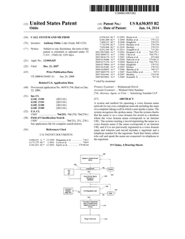 (12) United States Patent (10) Patent No.: US 8,630,855 B2 Oddo (45) Date of Patent: Jan