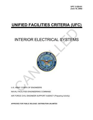 Unified Facilities Criteria (Ufc) Interior Electrical Systems