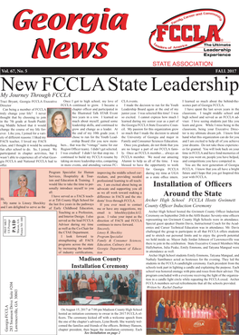 New FCCLA State Leadership