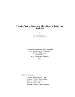 Pseudoeffective Cones and Morphisms of Projective Varieties