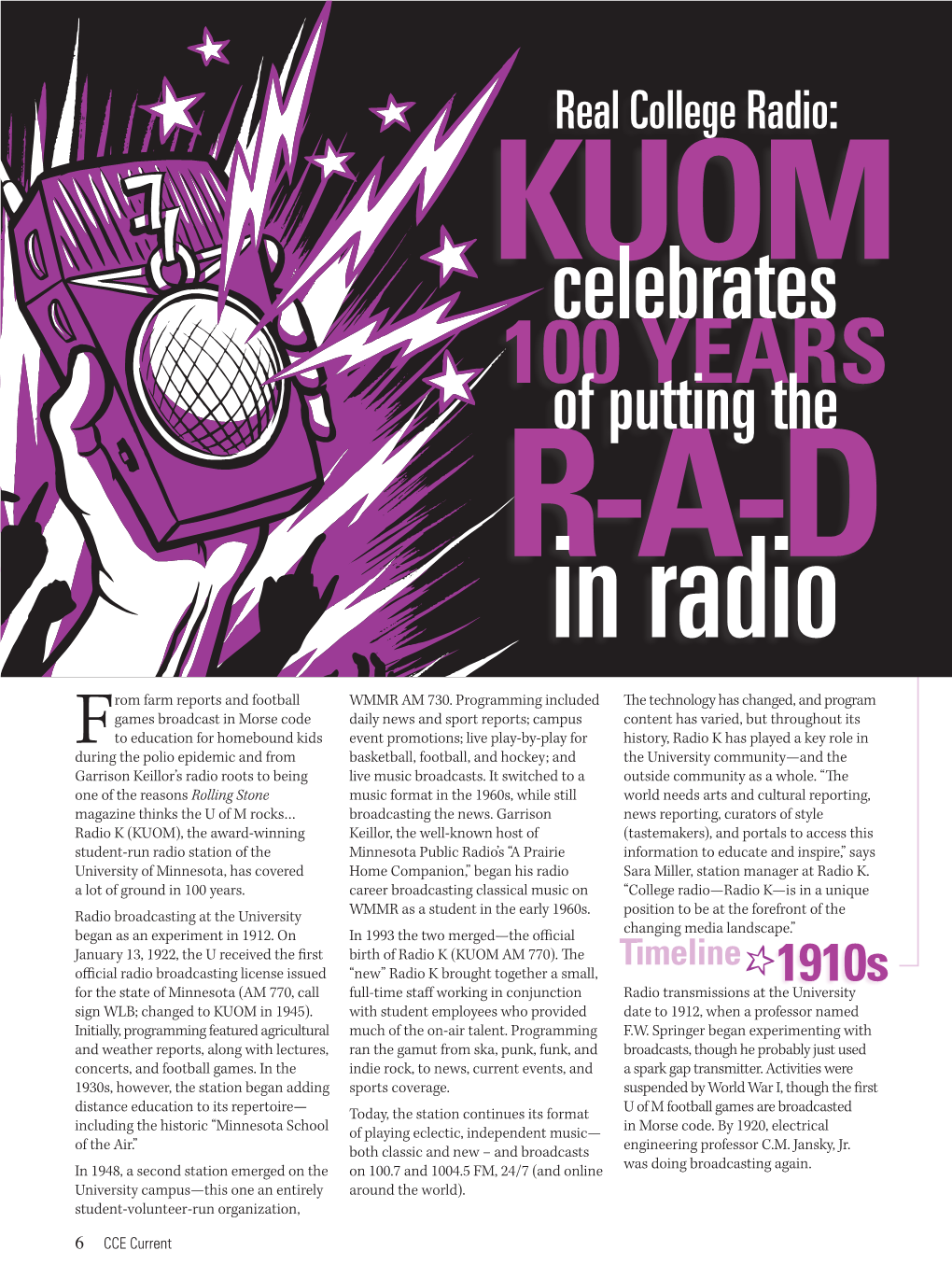 KUOM Celebrates 100 Years of Putting the R-A-D in Radio