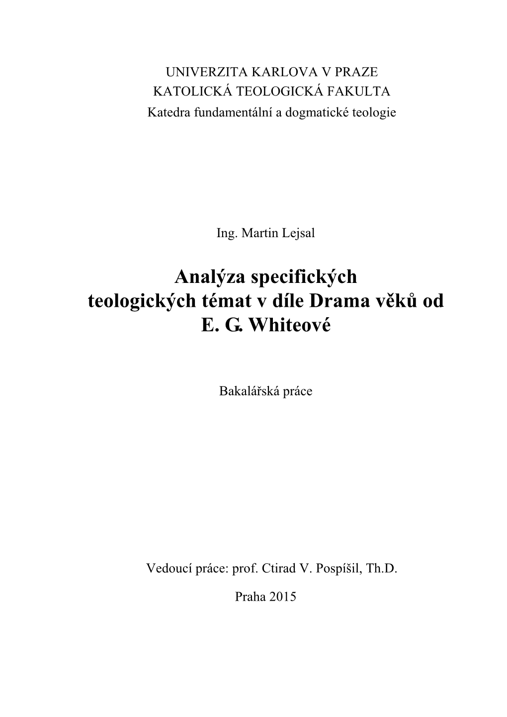 1. Historie Vzniku Církve Adventistů Sedmého Dne