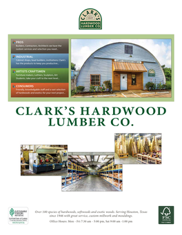 Clark's Hardwood Lumber