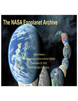 The NASA Exoplanet Archive