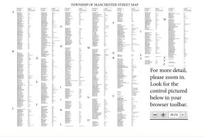 Township of Manchester Street Map