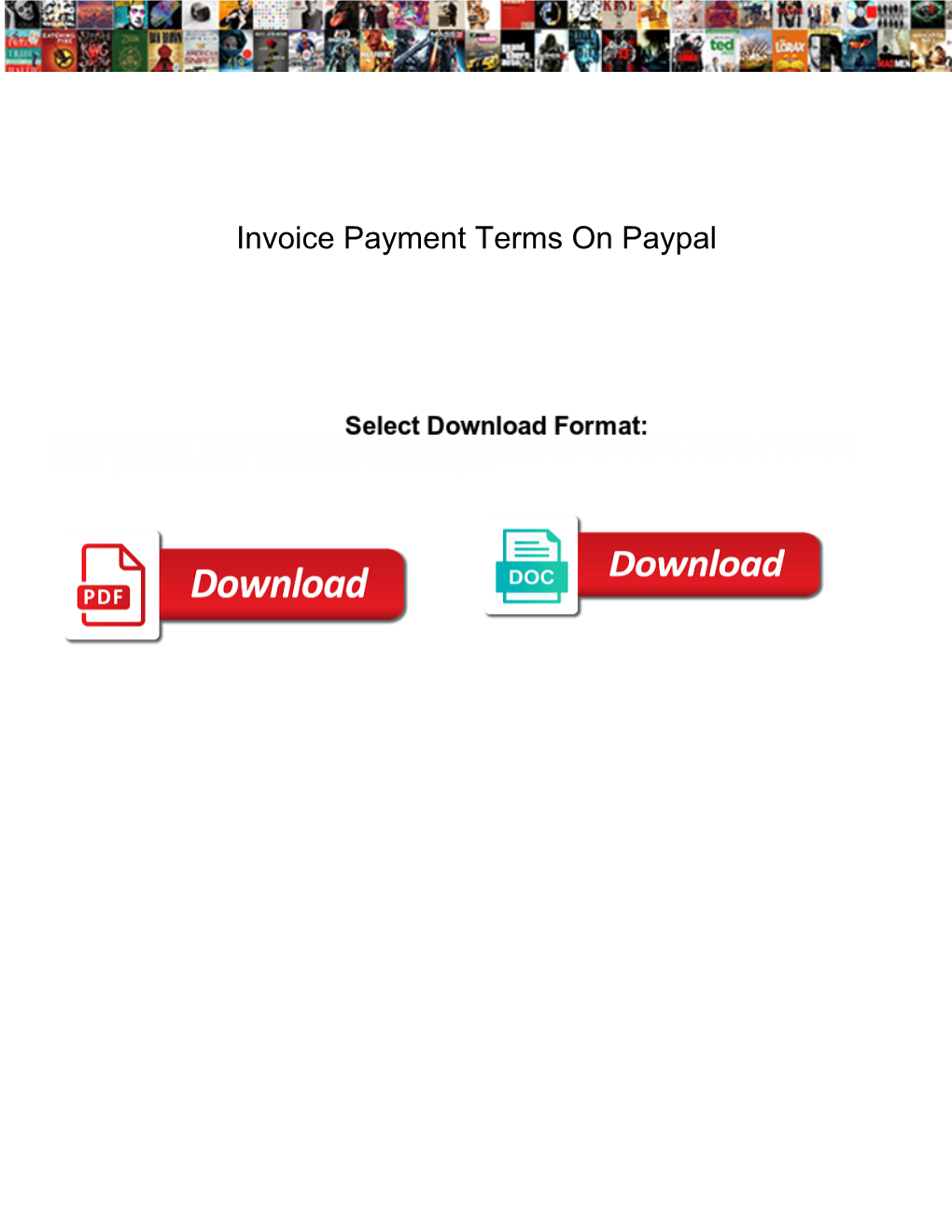 Invoice Payment Terms on Paypal