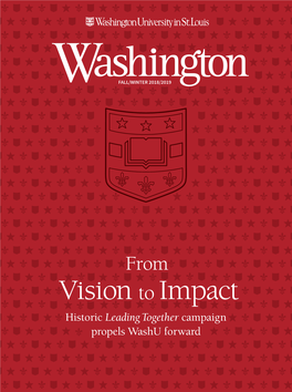 Historic Leading Together Campaign Propels Washu Forward