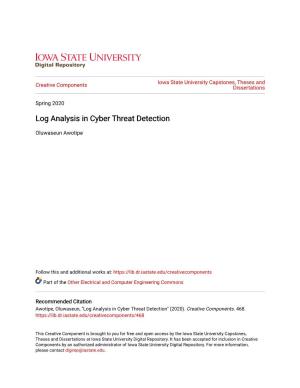 Log Analysis in Cyber Threat Detection