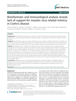 Bioinformatic and Immunological Analysis Reveals Lack of Support For