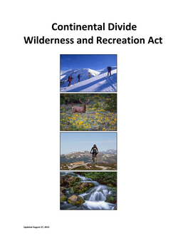 Continental Divide Wilderness and Recreation