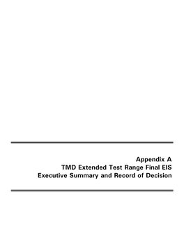 TMD ETR Supplemental EIS Eglin Gulf Test Range Vol 2 Part 2 1998